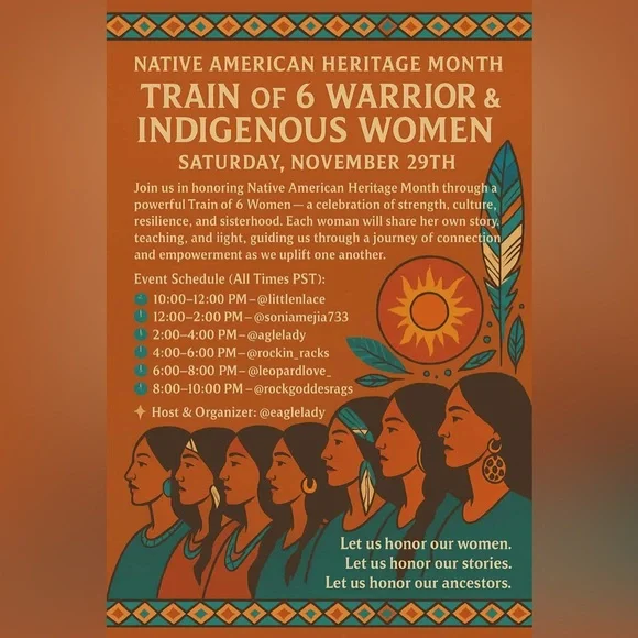 LIKE THIS FLYER- Native American Women- TRAIN SHOW - Picture 1 of 1
